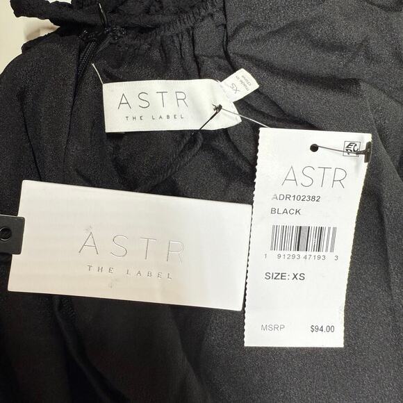 NWT | ASTR The Label | Lace-Up Back Midi Dress | Black | Size XS - Picture 7 of 14